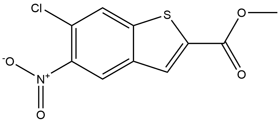 Methyl 6-Chloro-5-nitrobenzothiophene-2-carboxylate Structure