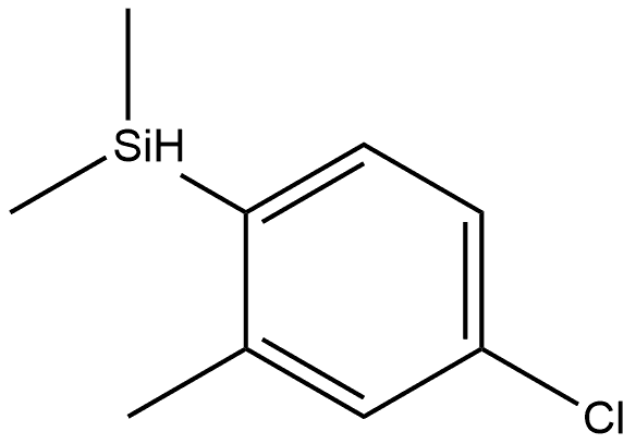 4-Chloro-1-(dimethylsilyl)-2-methylbenzene Structure