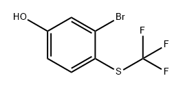 Phenol, 3-bromo-4-[(trifluoromethyl)thio]- 구조식 이미지