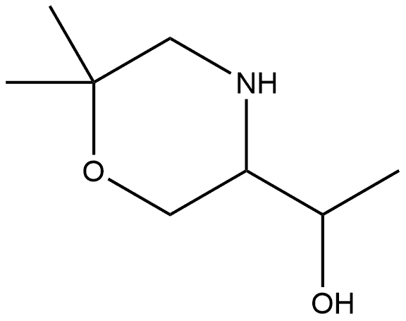 3-Morpholinemethanol,α,6,6-trimethyl- Structure