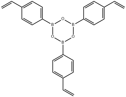 Boroxin, 2,4,6-tris(4-ethenylphenyl)- Structure