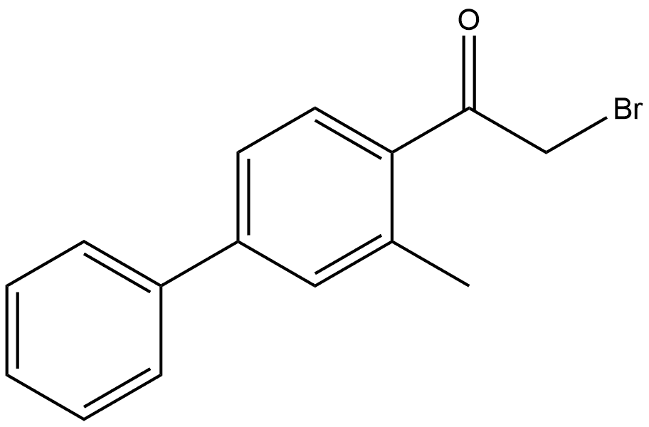 2-Bromo-1-(3-methyl[1,1'-biphenyl]-4-yl)ethanone Structure