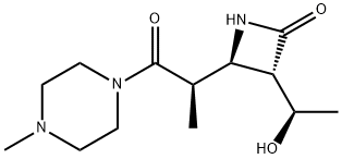 2-Azetidinone, 3-[(1R)-1-hydroxyethyl]-4-[(1R)-1-methyl-2-(4-methyl-1-piperazinyl)-2-oxoethyl]-, (3S,4R)- Structure