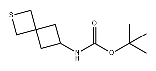 Carbamic acid, N-2-thiaspiro[3.3]hept-6-yl-, 1,1-dimethylethyl ester Structure