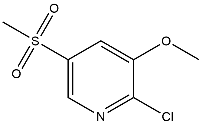 2-Chloro-3-methoxy-5-(methylsulfonyl)pyridine Structure