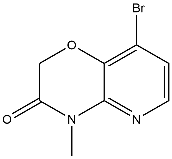 8-bromo-4-methyl-2H-pyrido[3,2-b][1,4]oxazin-3(4H)-one 구조식 이미지