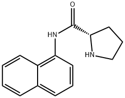 2-Pyrrolidinecarboxamide, N-1-naphthalenyl-, (2S)- Structure