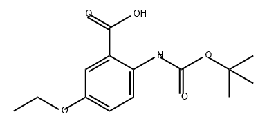 Benzoic acid, 2-[[(1,1-dimethylethoxy)carbonyl]amino]-5-ethoxy- 구조식 이미지