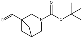 3-Azabicyclo[3.1.1]heptane-3-carboxylic acid, 1-formyl-, 1,1-dimethylethyl ester Structure