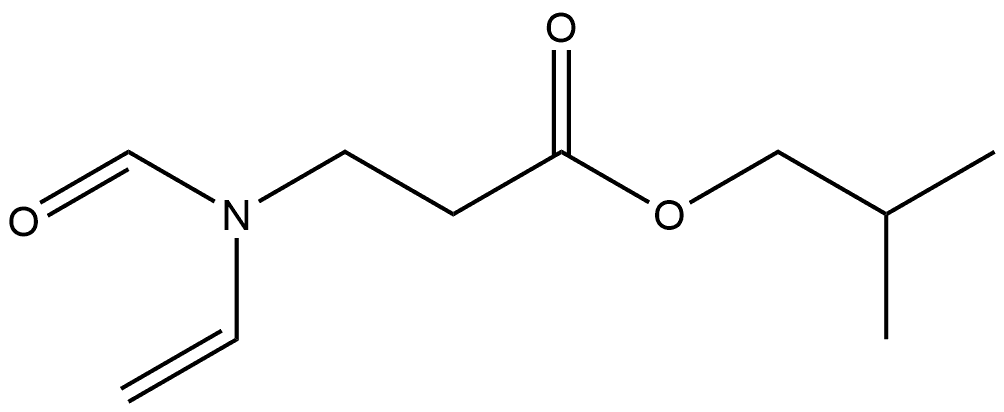 β-Alanine, N-ethenyl-N-formyl-, 2-methylpropyl ester Structure