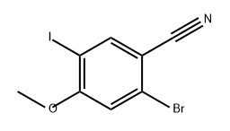 Benzonitrile, 2-bromo-5-iodo-4-methoxy- Structure