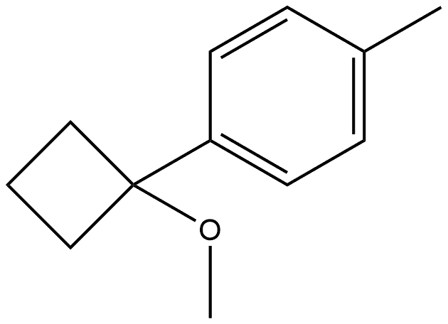 1-(1-Methoxycyclobutyl)-4-methylbenzene Structure