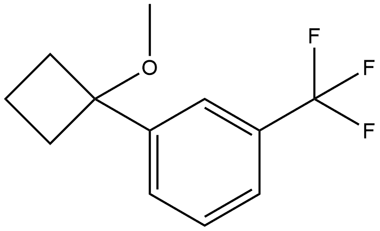 1-(1-Methoxycyclobutyl)-3-(trifluoromethyl)benzene Structure