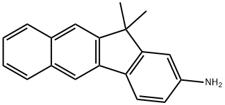 11H-Benzo[b]fluoren-2-amine, 11,11-dimethyl- Structure