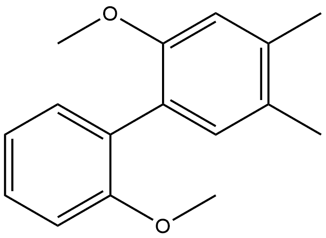 2,2'-Dimethoxy-4,5-dimethyl-1,1'-biphenyl Structure