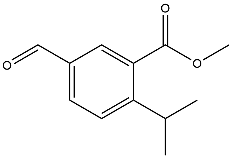 Methyl 5-formyl-2-(1-methylethyl)benzoate Structure