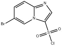 Imidazo[1,2-a]pyridine-3-sulfonyl chloride, 6-bromo- Structure