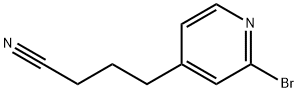 4-Pyridinebutanenitrile, 2-bromo- Structure