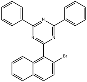 1,3,5-Triazine, 2-(2-bromo-1-naphthalenyl)-4,6-diphenyl- Structure