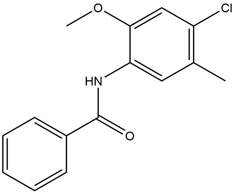 N-(4-Chloro-2-methoxy-5-methylphenyl)benzamide Structure