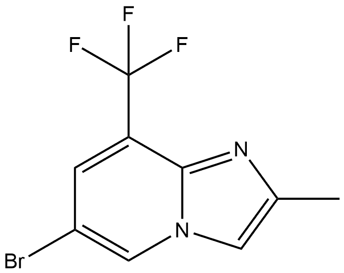 6-Bromo-2-methyl-8-(trifluoromethyl)imidazo[1,2-a]pyridine 구조식 이미지