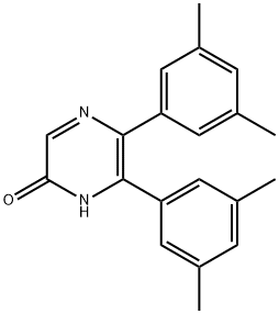 2(1H)-Pyrazinone, 5,6-bis(3,5-dimethylphenyl)- Structure