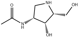 N-[(3R,4R,5R)-4-Hydroxy-5-(hydroxymethyl)-3-pyrrolidinyl]-acetamide Structure