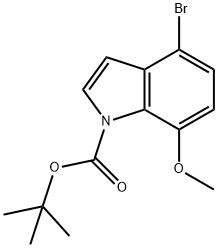 1H-Indole-1-carboxylic acid, 4-bromo-7-methoxy-, 1,1-dimethylethyl ester Structure