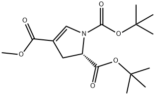 1H-Pyrrole-1,2,4-tricarboxylic acid, 2,3-dihydro-, 1,2-bis(1,1-dimethylethyl) 4-methyl ester, (2S)- Structure