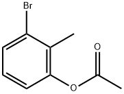 Phenol, 3-bromo-2-methyl-, 1-acetate Structure