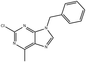 9-Benzyl-2-chloro-6-methyl-9H-purine 구조식 이미지
