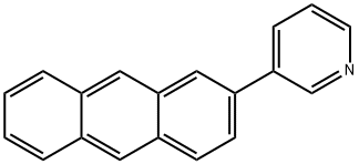 Pyridine, 3-(2-anthracenyl)- Structure