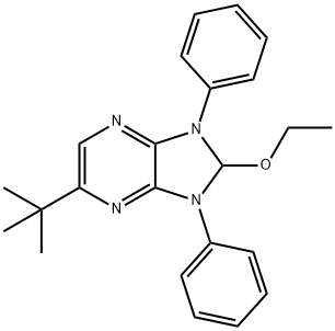 1H-Imidazo[4,5-b]pyrazine, 5-(1,1-dimethylethyl)-2-ethoxy-2,3-dihydro-1,3-diphenyl- Structure