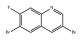 Quinoline, 3,6-dibromo-7-fluoro- Structure