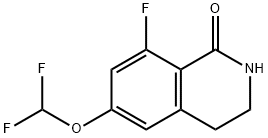 6-(Difluoromethoxy)-8-fluoro-3,4-dihydro-1(2H)-isoquinolinone Structure