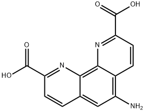 1,10-Phenanthroline-2,9-dicarboxylic acid, 5-amino- Structure