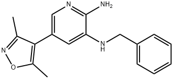 2,3-Pyridinediamine, 5-(3,5-dimethyl-4-isoxazolyl)-N3-(phenylmethyl)- 구조식 이미지