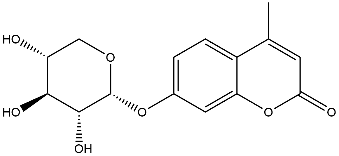 4-Methylumbelliferyl alpha-d-xylopyranoside Structure