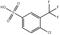 Benzenesulfonic acid, 4-chloro-3-(trifluoromethyl)- 구조식 이미지