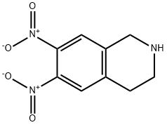 6,7-Dinitro-1,2,3,4-tetrahydroisoquinoline 구조식 이미지