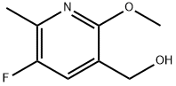 3-Pyridinemethanol, 5-fluoro-2-methoxy-6-methyl- Structure