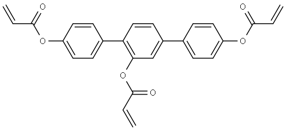 1,1′,1′′-[1,1′:4′,1′′-Terphenyl]-2′,4,4′′-triyl tri-2-propenoate Structure