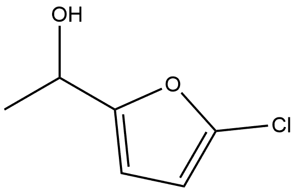 1-(5-Chlorofuran-2-yl)ethanol 구조식 이미지