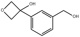 3-(3-(Hydroxymethyl)phenyl)oxetan-3-ol 구조식 이미지