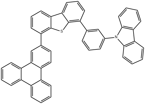 9H-Carbazole, 9-[3-[6-(2-triphenylenyl)-4-dibenzothienyl]phenyl]- Structure