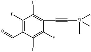 2,3,5,6-Tetrafluoro-4-((trimethylsilyl)ethynyl)benzaldehyde Structure