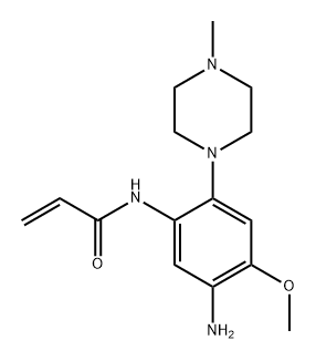 2-Propenamide, N-[5-amino-4-methoxy-2-(4-methyl-1-piperazinyl)phenyl]- Structure