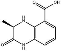 5-Quinoxalinecarboxylic acid, 1,2,3,4-tetrahydro-3-methyl-2-oxo-, (3R)- 구조식 이미지