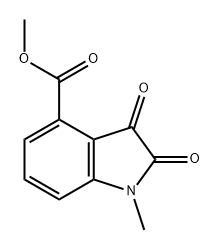 1H-Indole-4-carboxylic acid, 2,3-dihydro-1-methyl-2,3-dioxo-, methyl ester Structure