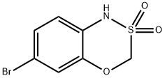 1H,3H-4,2,1-Benzoxathiazine, 6-bromo-, 2,2-dioxide Structure